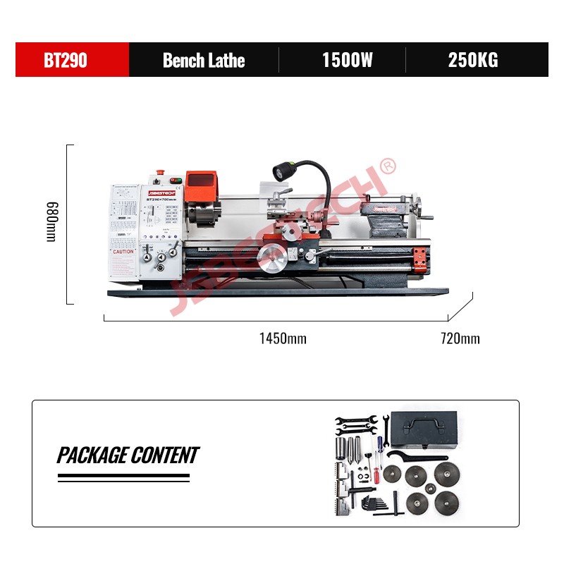 BT290 700mm center machine torno horizontal torno manual