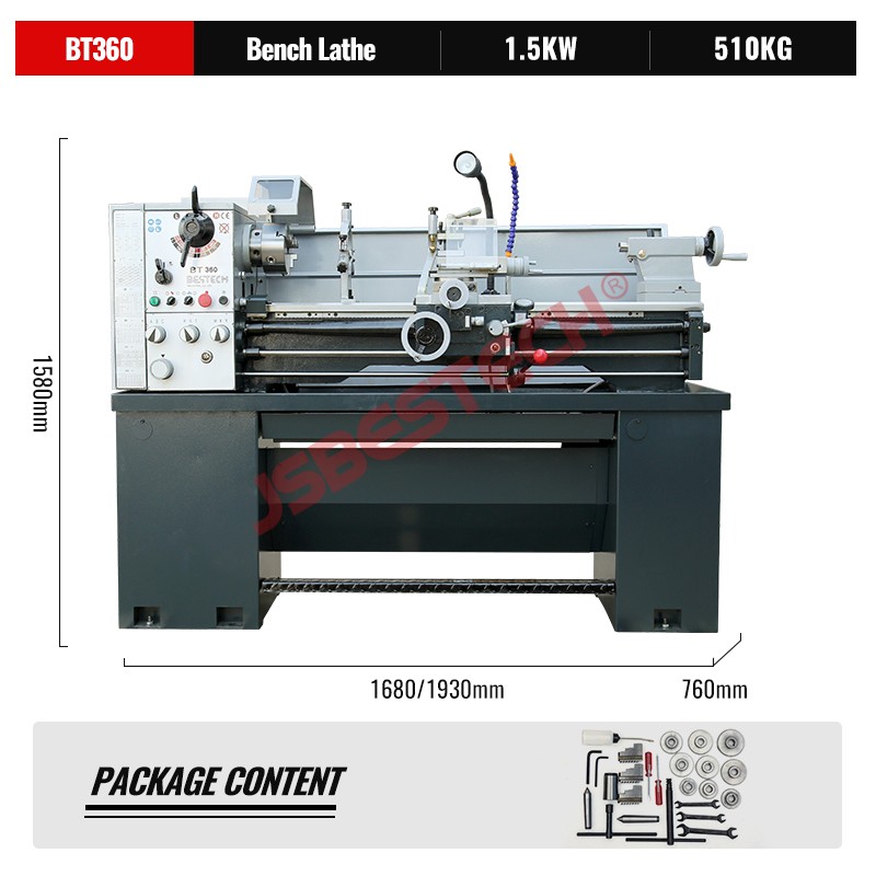 BT360 187mm bed width China engine lathe machine lathe machine torno