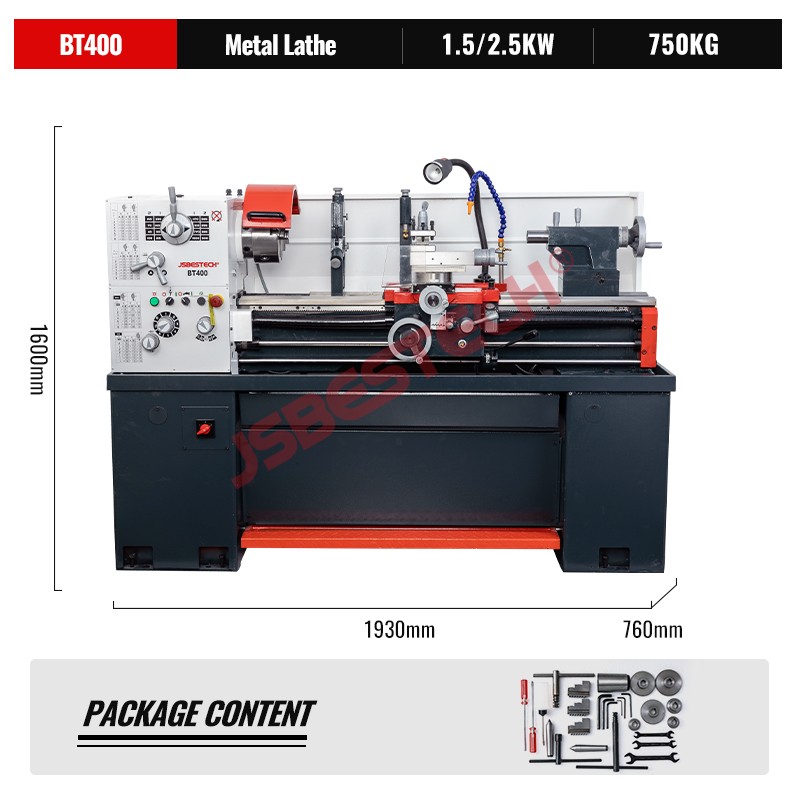 BT400 bench lathe machine price metal working lathe machine