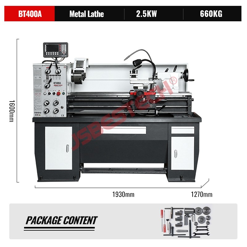 BT400A bench lathe machine price metal working lathe machine