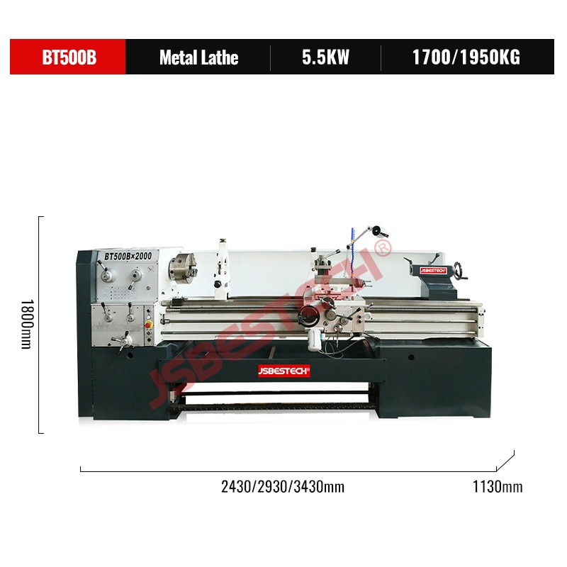 BT500B Heavy duty lathe machine price programmable lathe