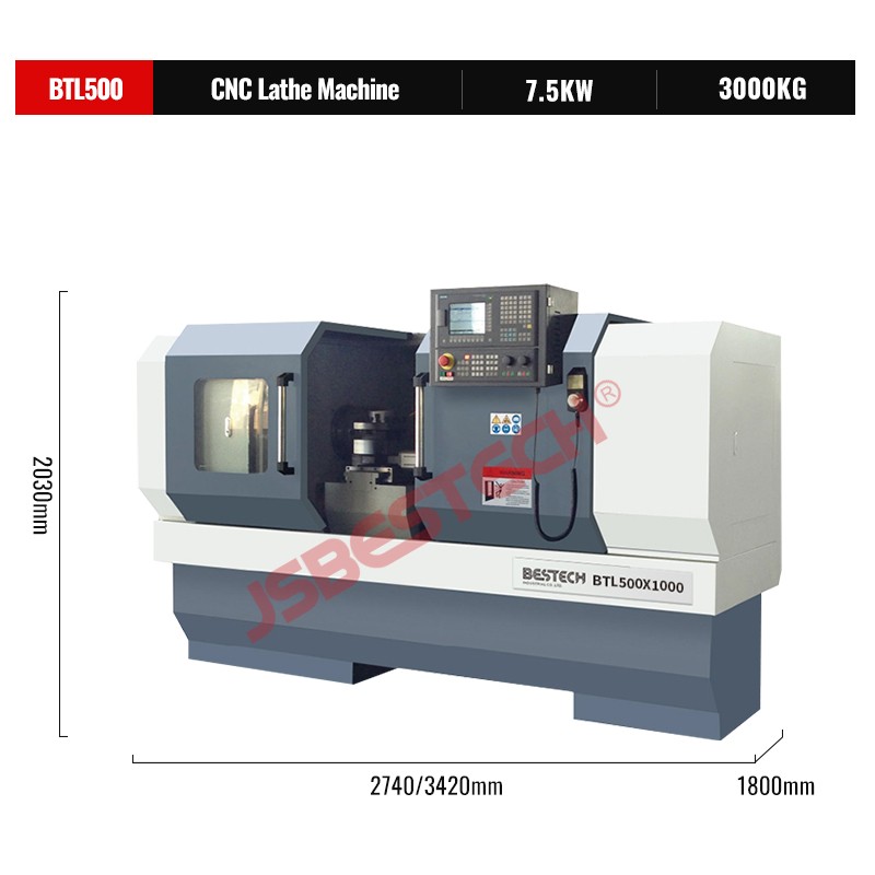 BTL500 cnc metal working lathe machinery industry equipment