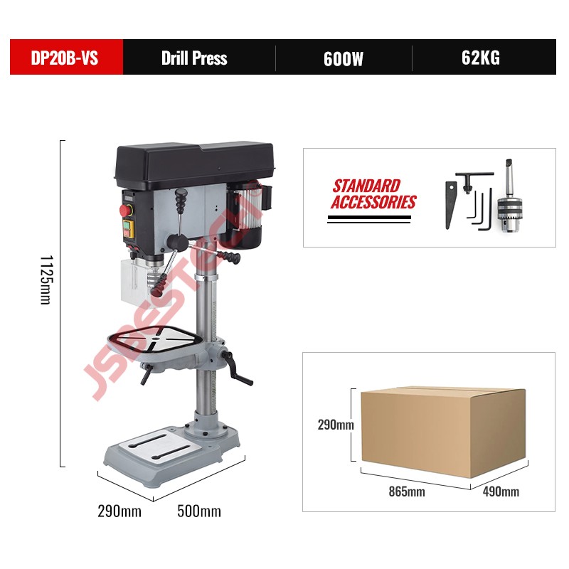 DP20B-VS high speed variable speed pillar industrial drill press