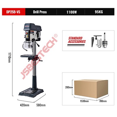 DP25B-VS Bench top drill press machine