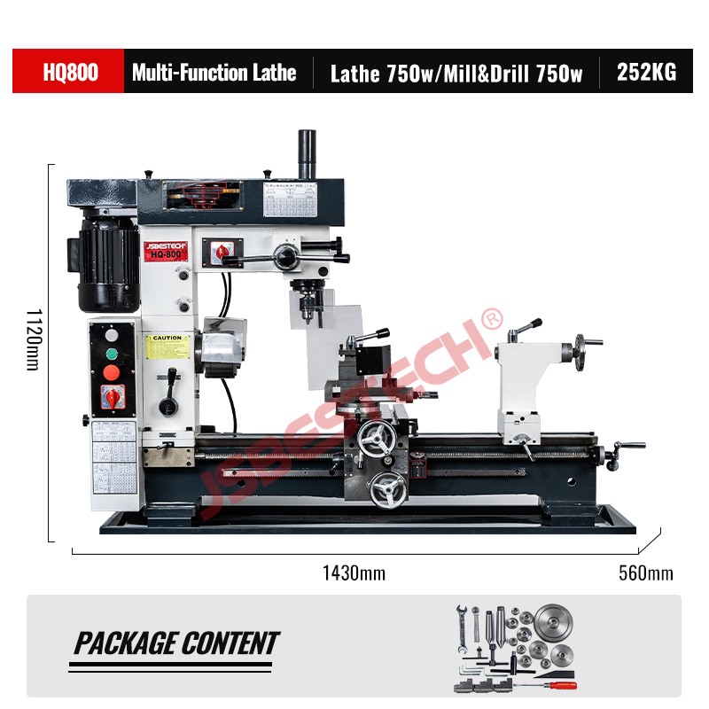 HQ800 Multifunction lathe metal bench lathes machine of professional manufacturer for sale