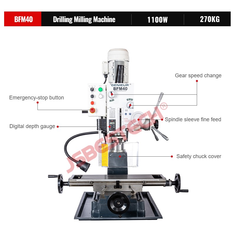 JSBESTECH Company BFM40 Drilling Milling Machine