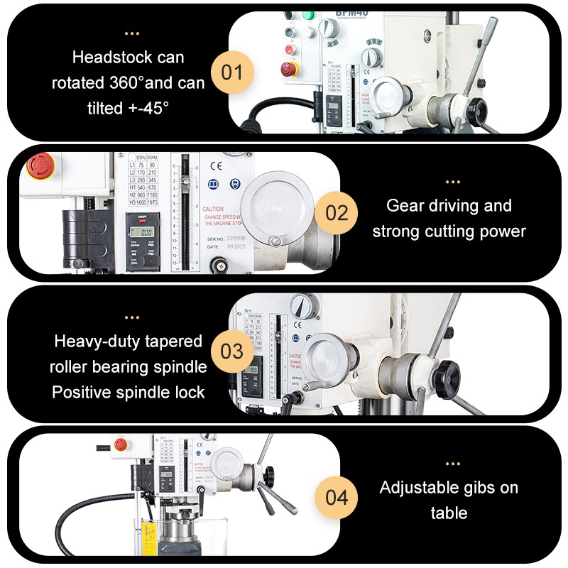 JSBESTECH Company BFM40 Drilling Milling Machine