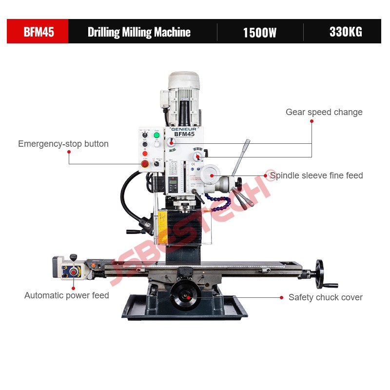 JSBESTECH Company BFM45 Drilling Milling Machine