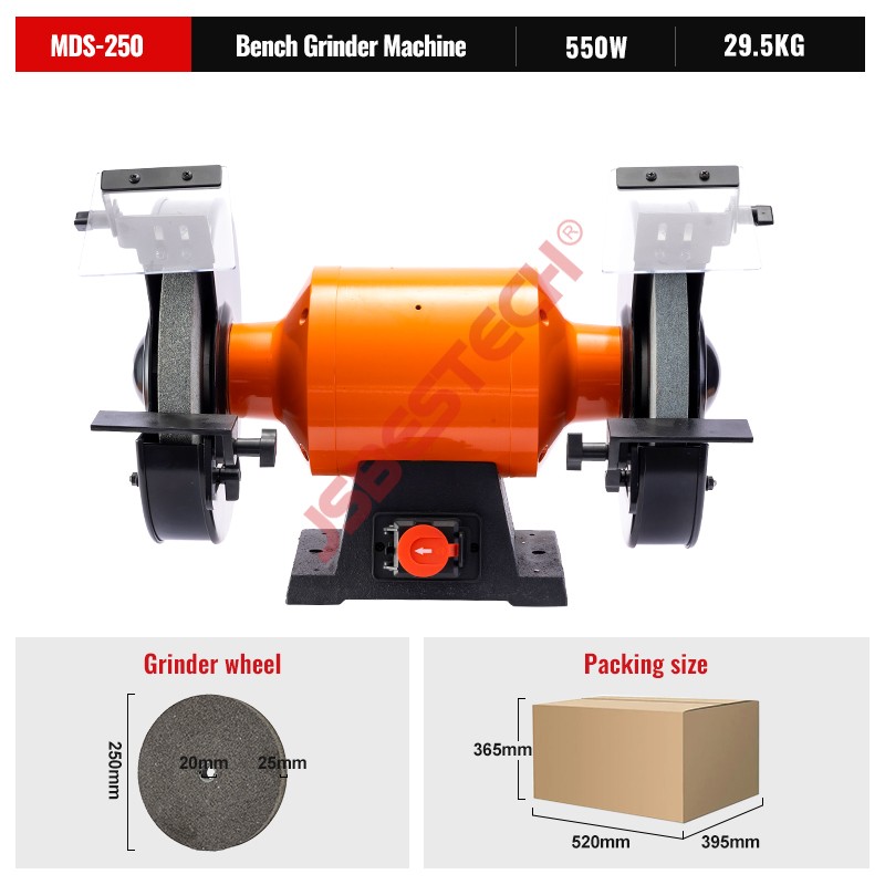 MDS-250 550W motor 250mm industrial bench grinder