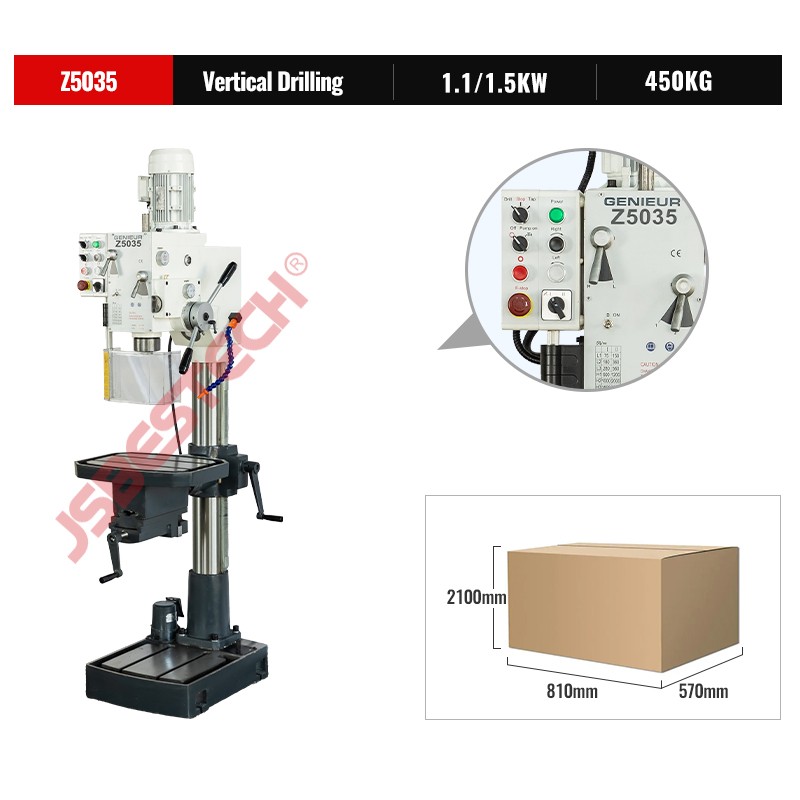 Z5035 35mm bore drilling tapping boring reaming machine