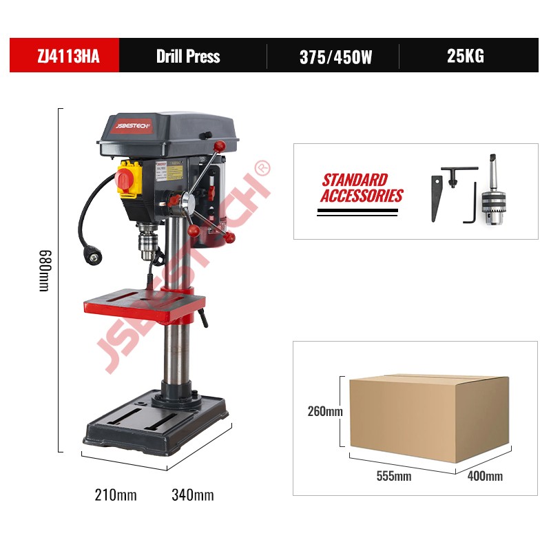 ZJ4113HA small bench drill press machine from China factory 13mm